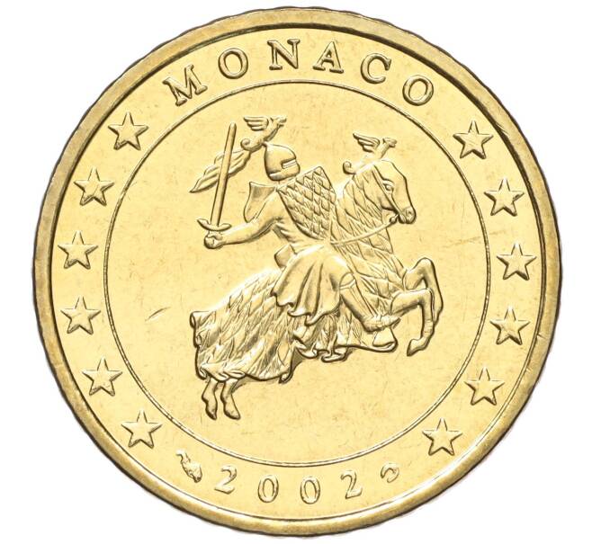 Монета 50 евроцентов 2002 года Монако (Артикул: M2-65774) — Фото №1