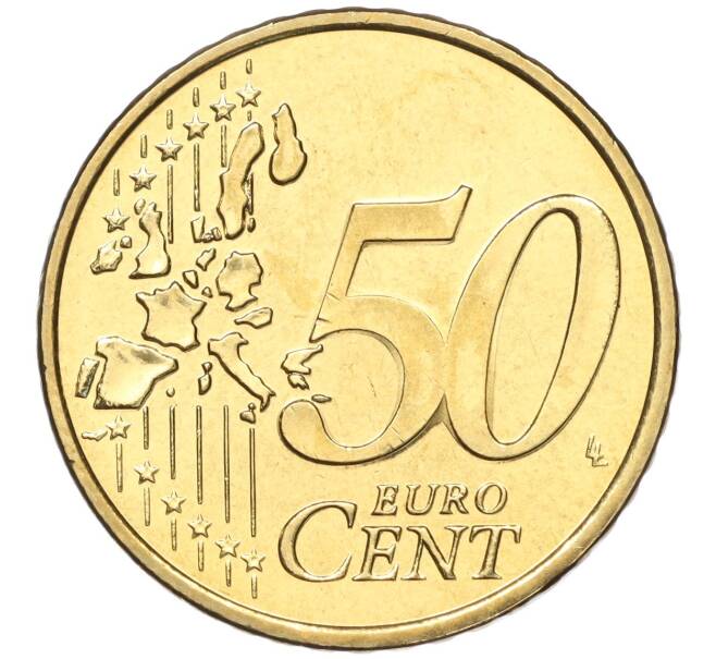 Монета 50 евроцентов 2002 года Монако (Артикул: M2-65774) — Фото №2