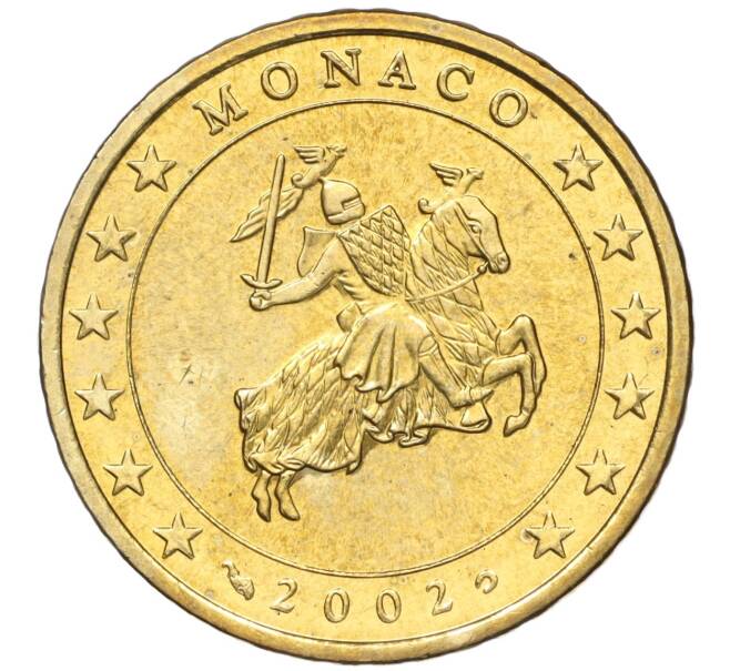 Монета 50 евроцентов 2002 года Монако (Артикул: M2-65776) — Фото №1