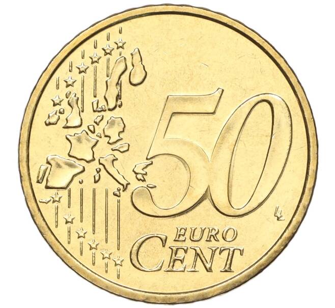 Монета 50 евроцентов 2002 года Монако (Артикул: M2-65779) — Фото №2