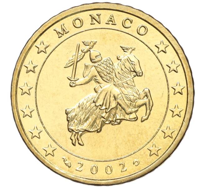 Монета 50 евроцентов 2002 года Монако (Артикул: M2-65782) — Фото №1