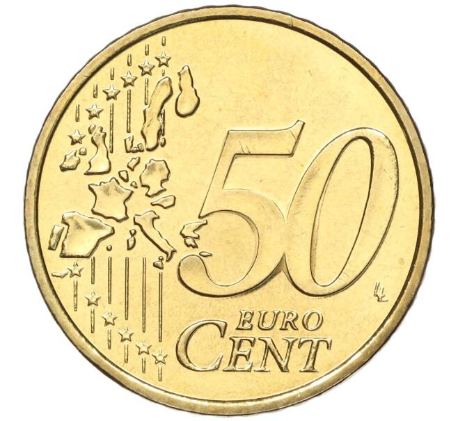 Монета 50 евроцентов 2002 года Монако (Артикул: M2-65782) — Фото №2