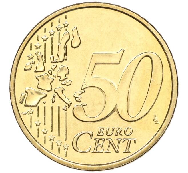 Монета 50 евроцентов 2002 года Монако (Артикул: M2-65783) — Фото №2