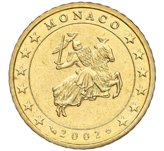 Монета 50 евроцентов 2002 года Монако (Артикул: M2-65787) — Фото №1