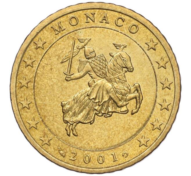 Монета 50 евроцентов 2001 года Монако (Артикул: M2-65794) — Фото №1