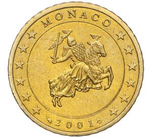 50 евроцентов 2001 года Монако — Фото №1