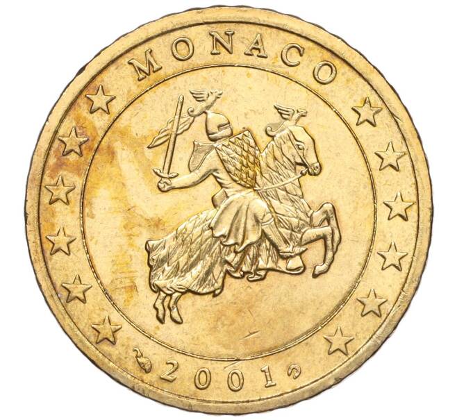 Монета 50 евроцентов 2001 года Монако (Артикул: M2-65800) — Фото №1