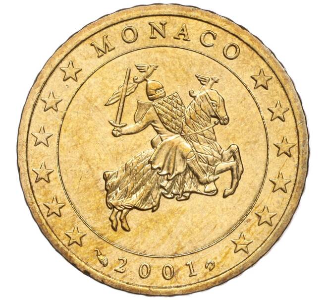 Монета 50 евроцентов 2001 года Монако (Артикул: M2-65803) — Фото №1