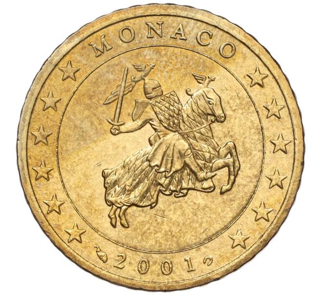 Монета 50 евроцентов 2001 года Монако (Артикул: M2-65805) — Фото №1