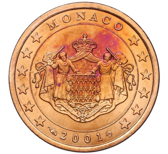 Монета 5 евроцентов 2001 года Монако (Артикул: M2-65818) — Фото №1