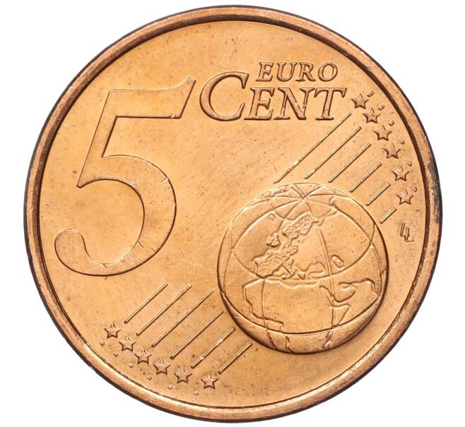 Монета 5 евроцентов 2001 года Монако (Артикул: M2-65818) — Фото №2