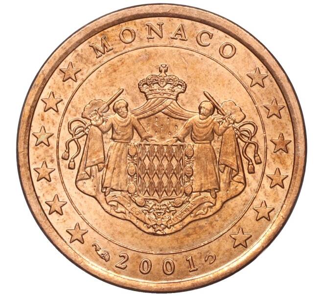 Монета 5 евроцентов 2001 года Монако (Артикул: M2-65819) — Фото №1