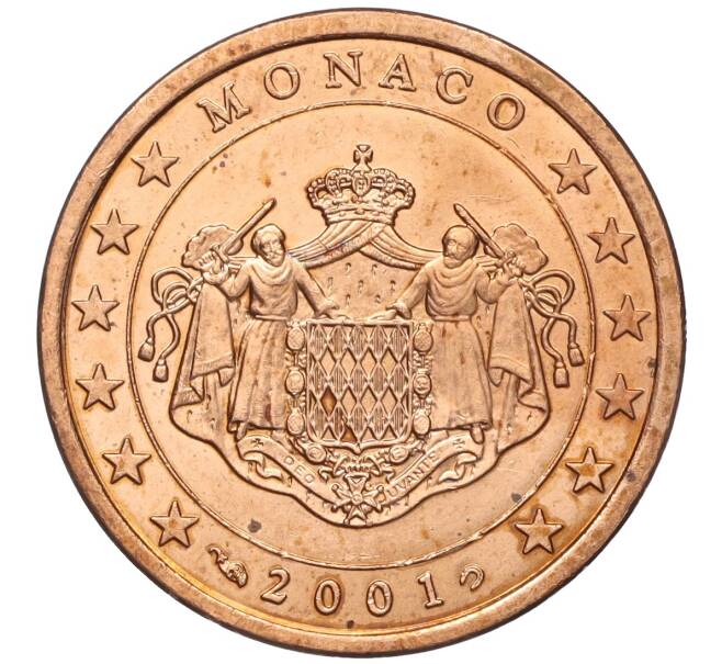 Монета 5 евроцентов 2001 года Монако (Артикул: M2-65822) — Фото №1