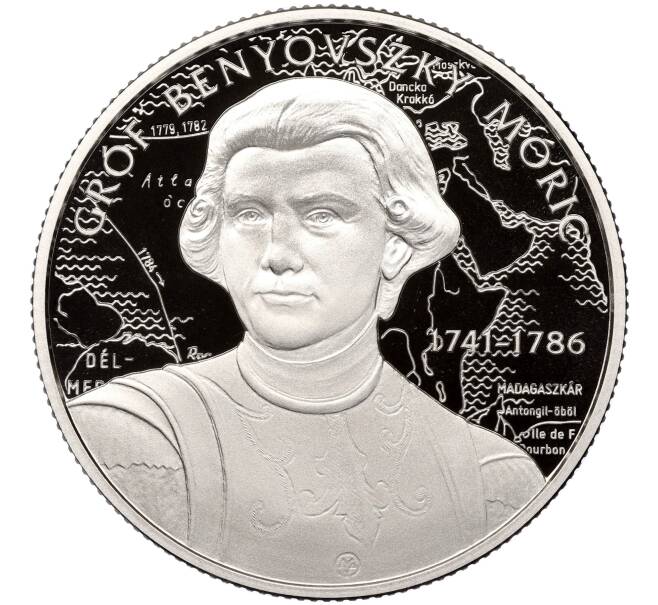 Монета 10000 форинтов 2021 года Венгрия «235 лет со дня рождения Морица Августа Беневского» (Артикул: M2-65827) — Фото №2