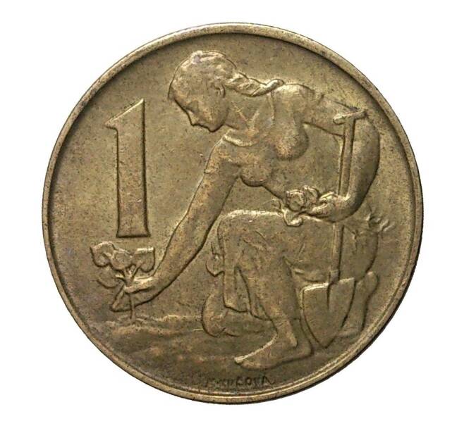 Монета 1 крона 1990 года (Артикул: M2-3782) — Фото №2