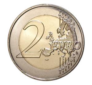 2 евро 2016 года 100 лет со дня рождения Франсуа Миттерана — Фото №2