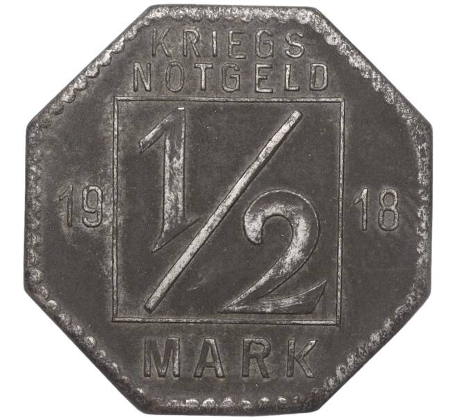 Монета 1/2 марки 1918 года Германия — город Хехинген (Нотгельд) (Артикул: K11-96542) — Фото №2