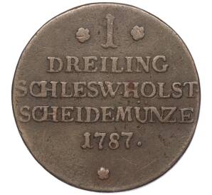 1 дрейлинг 1787 года Шлезвиг-Гольштейн — Фото №1