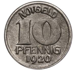 10 пфеннигов 1920 года Германия — город Галле (Нотгельд)