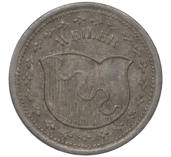 Монета 10 пфеннигов 1917  года Германия — город Вайлер (Нотгельд) (Артикул K11-96601)
