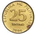 Монета 25 сентимо 2004 года Филлипины (Артикул K11-96668)