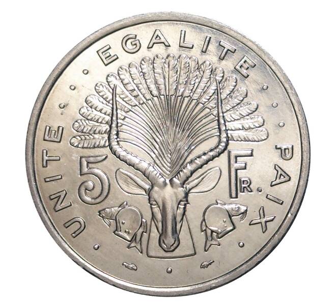 5 франков 1991 года Джибути