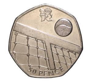 50 пенсов 2011 года XXX летние Олимпийские Игры в Лондоне — Теннис — Фото №1