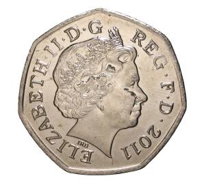 50 пенсов 2011 года XXX летние Олимпийские Игры в Лондоне — Теннис — Фото №2