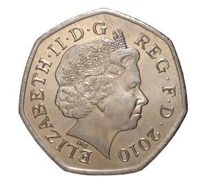 50 пенсов 2010 года Великобритания «100 лет женской организации скаутов» — Фото №2