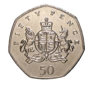 50 пенсов 2013 года 100 лет со дня рождения Кристофера Айронсайда — Фото №1