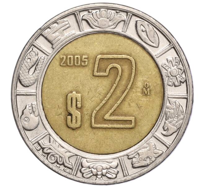 Монета 2 песо 2005 года Мексика (Артикул K11-96792)