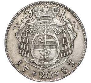 20 крейцеров 1783 года Зальцбург — Фото №2