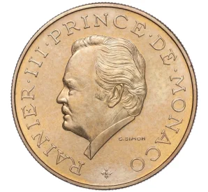 10 франков 1974 года Монако «25 лет правления Ренье III»