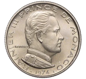 1/2 франка 1974 года Монако