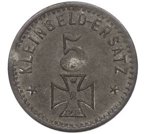 5 пфеннигов 1918 года Германия — город Вальдзее (Нотгельд) — Фото №2