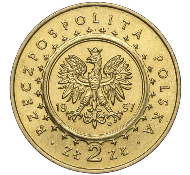 Монета 2 злотых 1997 года Польша «Замки и дворцы Польши — Замок Песковая Скала» (Артикул K11-97031)