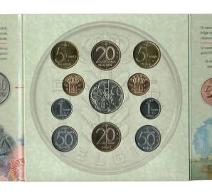 Годовой набор монет 2001 года Бельгия (в буклете с жетоном)