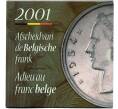 Годовой набор монет 2001 года Бельгия (в буклете с жетоном) (Артикул M3-1212)