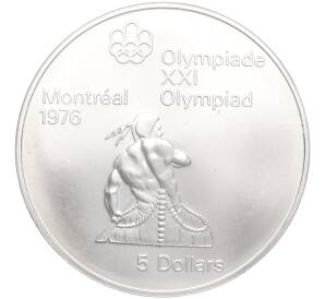 5 долларов 1974 года Канада «XXI летние Олимпийские Игры 1976 в Монреале — Каноэ»