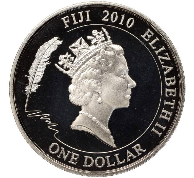 Монета 1 доллар 2010 года Фиджи «Сказки Андерсена — Девочка со спичками» (Артикул M2-65969)