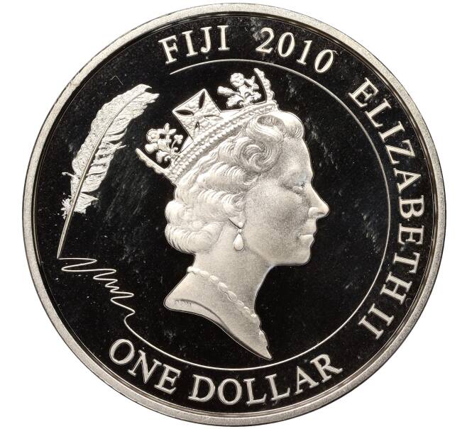 Монета 1 доллар 2010 года Фиджи «Сказки Андерсена — Стойкий оловянный солдатик» (Артикул M2-65971)