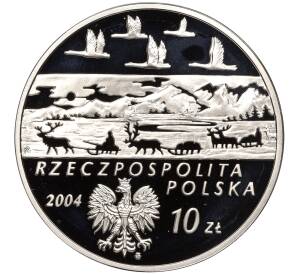 10 злотых 2004 года Польша «Польские путешественники — Александр Чекановский» — Фото №2