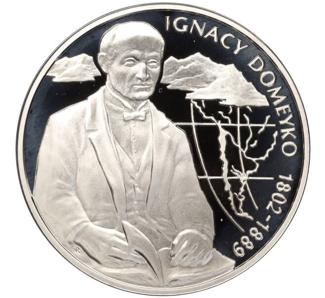 Монета 10 злотых 2007 года Польша «Польские путешественники — Игнацы Домейко» (Артикул: M2-66001) — Фото №1