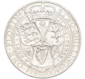 1 флорин (2 шиллинга) 1900 года Великобритания — Фото №1