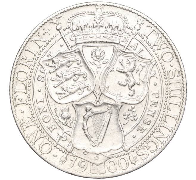 Монета 1 флорин (2 шиллинга) 1900 года Великобритания (Артикул: K11-97120) — Фото №1