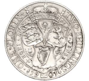 1 флорин (2 шиллинга) 1901 года Великобритания — Фото №1