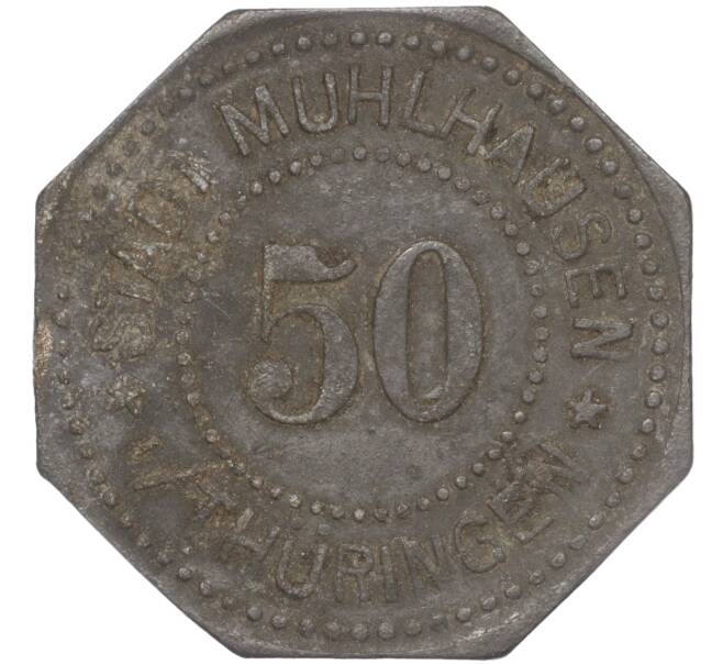 Монета 50 пфеннигов 1917 года Германия — город Мюльхаузен (Нотгельд) (Артикул: K11-97130) — Фото №2