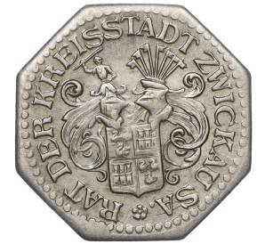 10 пфеннигов 1918 года Германия — город Цвиккау (Нотгельд) — Фото №1