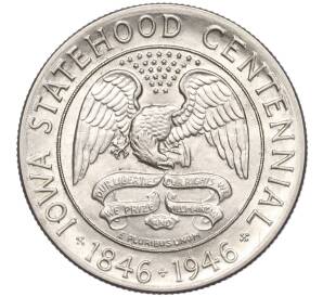 1/2 доллара (50 центов) 1946 года США «100 лет штату Айова» — Фото №1