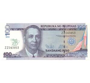 100 песо 2012 года Филиппины « 100 лет отелю Манила»